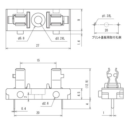 EA940DL−71 125V/ 5A[5.2x2