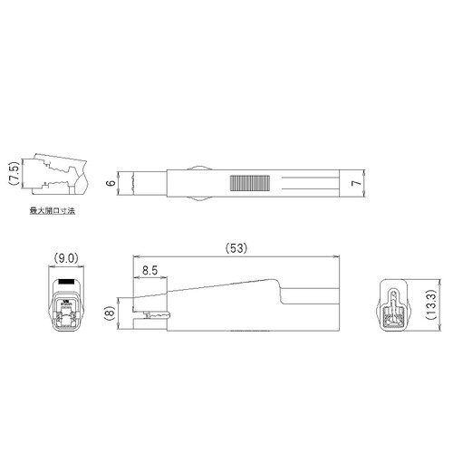 EA940DP−121 クリップ(赤)