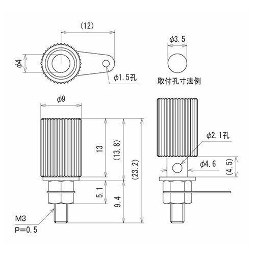 EA940DP−1 3.5mm/ニッケルアースター