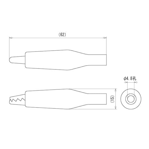 EA940DP−43B 大クリップ(黒/25個)