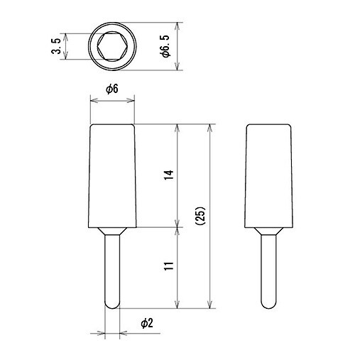 EA940DP−55 φ6.5x25mm チップジ