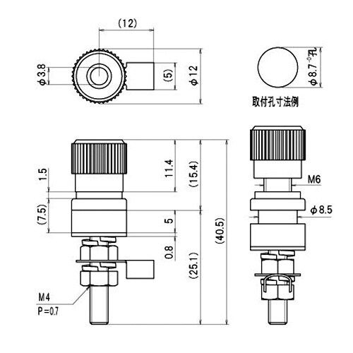 EA940DP−72 φ8.7mm/125V−10