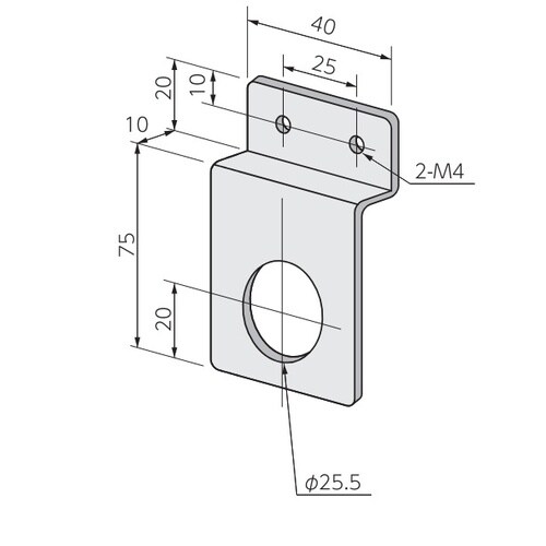 EA940DR−7 φ25.5mm 取付金具(ダク