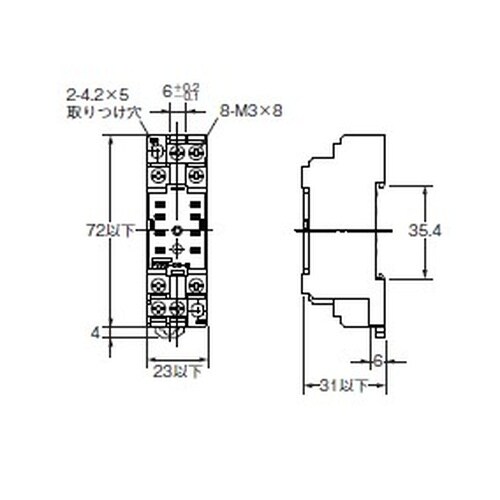EA940MR−12A 2C リレー用 ソケット