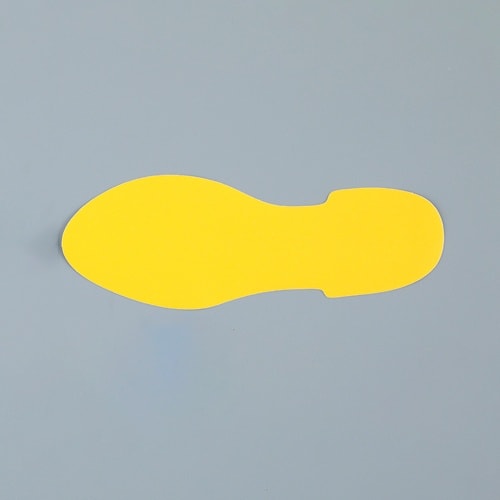 EA944DJ−32 足型ステッカー(黄/2枚)