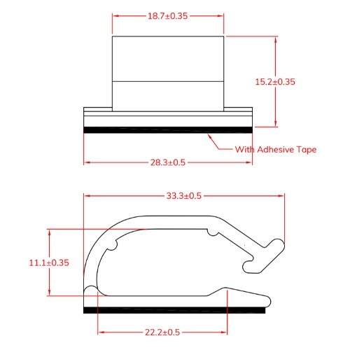 EA945AD−16A 22.2x11.1mm ワ