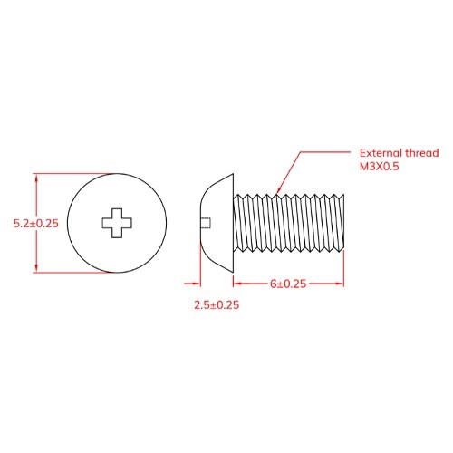 EA945AH−1306 M3x 6mm 小ねじ(