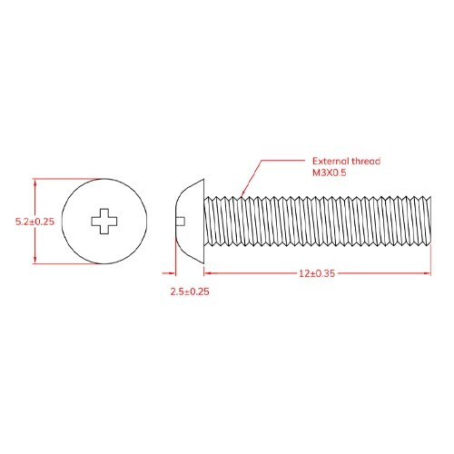 EA945AH−1312 M3x12mm 小ねじ(