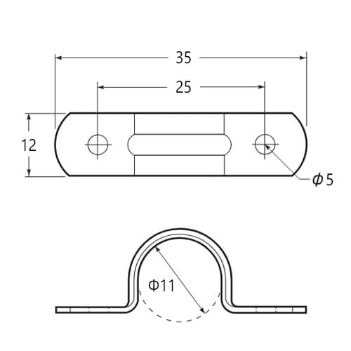 EA947BR−21 9.8− 12mm サドル(