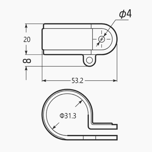 EA947BS−12 PF22用 PF管片サドル(