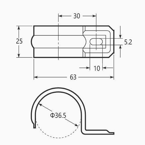 EA947BS−78 PF28用 PF管片サドル(