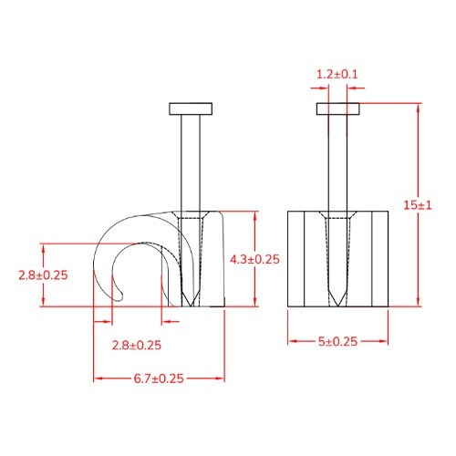 EA947EA−2 2−3 mm 丸型ケーブルクリ