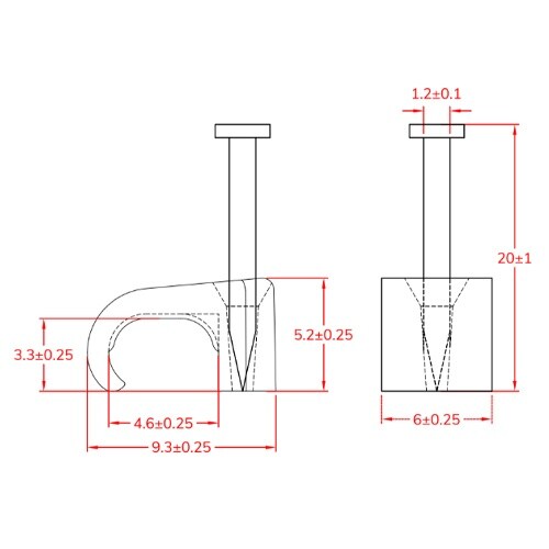 EA947EF−3 3.3x4.6mm 平型ケーブ