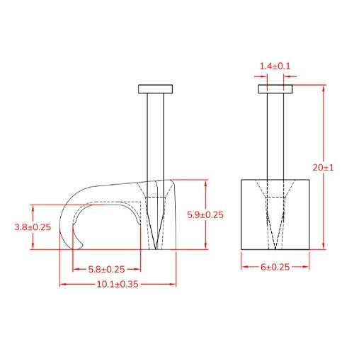 EA947EF−4 3.8x5.8mm 平型ケーブ