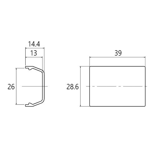 EA947HM−113D 26mm モール用連結(