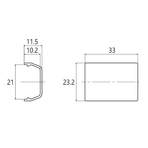 EA947HM−2D 21mm モール連結(プラス