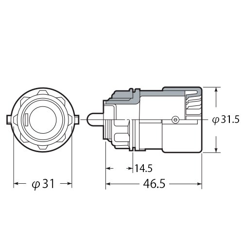 EA947HN−21D φ16mm フレキ管コネク