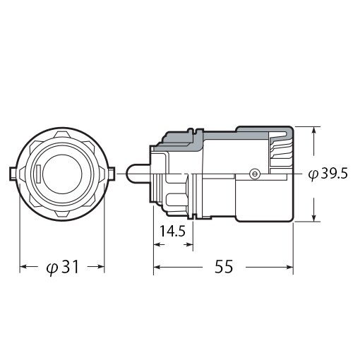 EA947HN−22D φ22mm フレキ管コネク