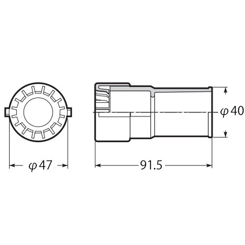 EA947HN−23F φ28mm フレキ管コンビ