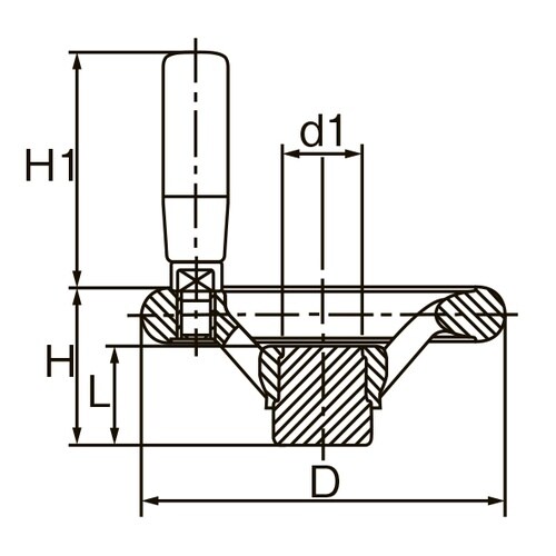 EA948AJ−7 φ315mm ハンドル[丸リム