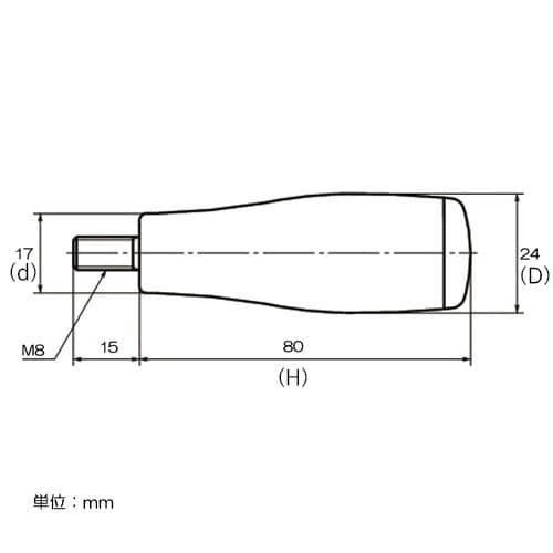 EA948AS−3A M8x15mm 雄ねじ固定グ
