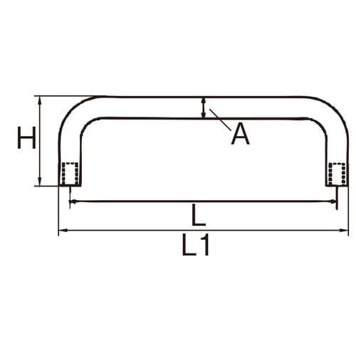 EA948BZ−3 M4/108mm 雌ねじ取手(