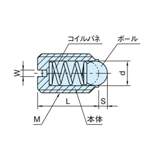 EA948DB−16 M6 ボールプランジャー(樹