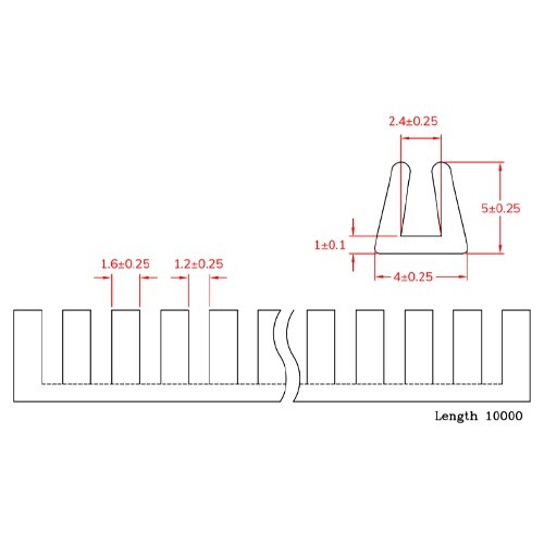 EA948GB−2.4 2.0−2.4mm/10m