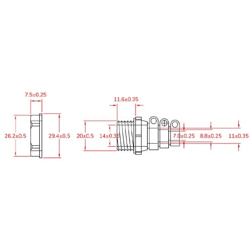 EA948HB−201 7 −11 mm ケーブ