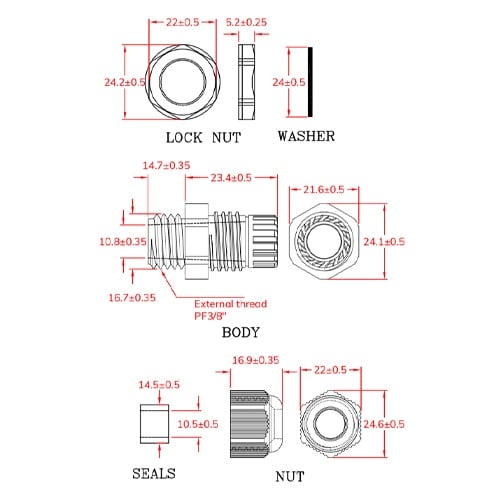 EA948HB−3 5−10mm/G3/8”ケーブ