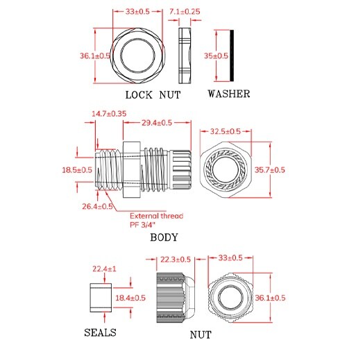 EA948HB−6 13−18mm/G3/4” ケ
