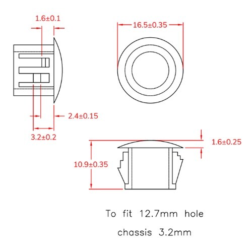 EA948HK−13 12.7mm ホールプラグ(