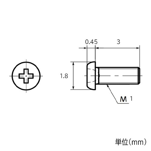 EA949AB−8 M1.0x 3mm 精密機械用