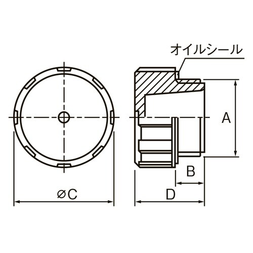 EA949CV−1 G1/4” オイルキャップ