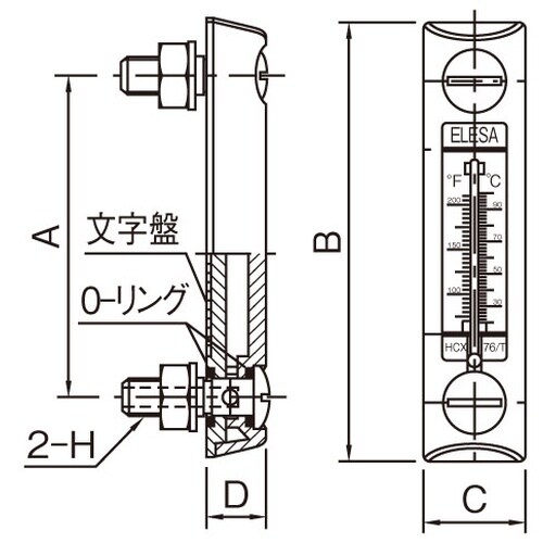 EA949CX−102 M12x127mm レベル