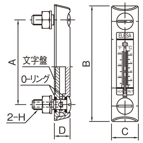 EA949CX−103 M12x254mm レベル