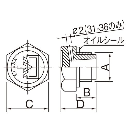EA949CX−24 G 1/2” オイルプラグ(