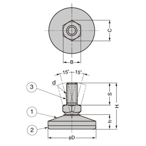 EA949HA−2 φ30mm/M 8x19/11