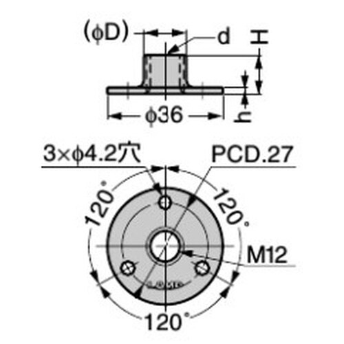 EA949HA−57 M 8 アジャストベース受