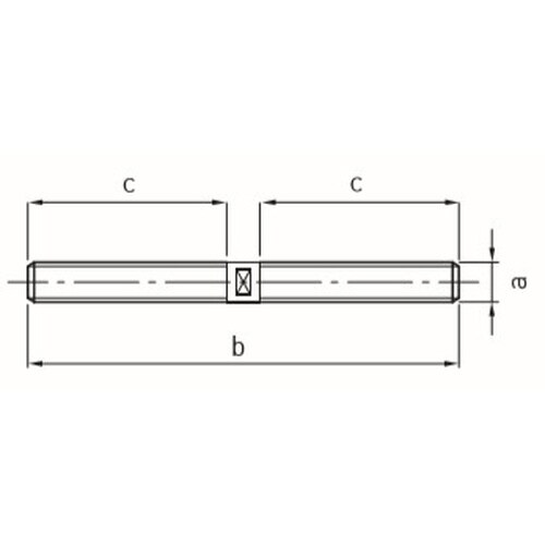 EA949HH−61 M 4 両ねじボルト(右ねじ