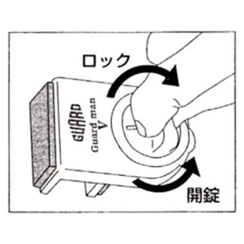 EA951BA−23 サッシ窓用固定金具(ロック付