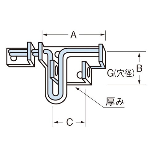 EA951BB−92 45mm ラッチ(ステンレス