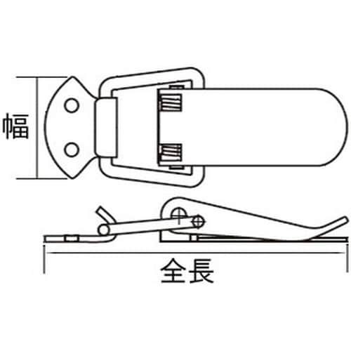 EA951BR−54 76x24mm パッチン(鍵