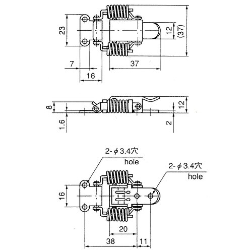 EA951BR−5 64x23mm パッチン(ステ