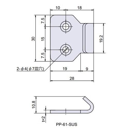 EA951BR−78 28x30mm パッチン用フ