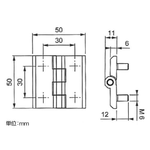 EA951CY−450 50x 50mm ねじ付フ
