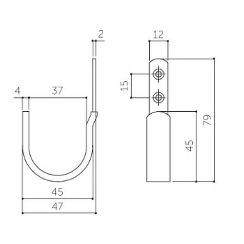 EA951DB−59 47x79mm 丸フック(白