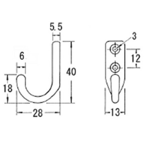 EA951DD−2 28 x40mm フック(ステ