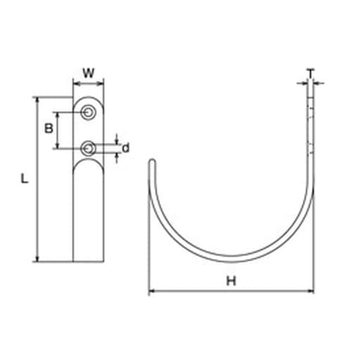 EA951DE−108 80x 80mm フック(