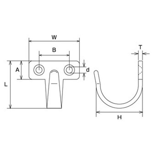 EA951DE−74 40x 44mm フック(ス